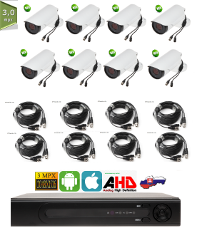 8CH Kamerovy system 3MPx