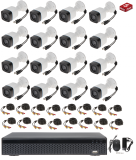 Kamerový Systém 16ch kamery AHD FULL HD 5MPx TUBE